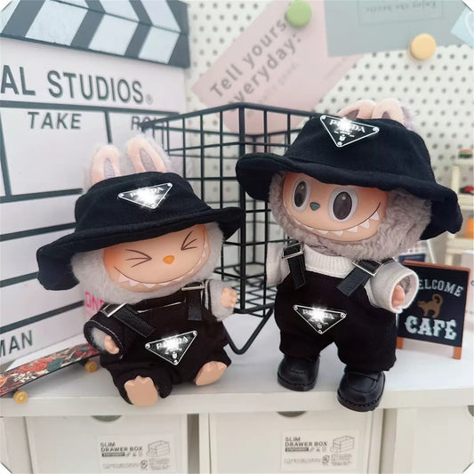 Prada Style Plush Doll Overalls
